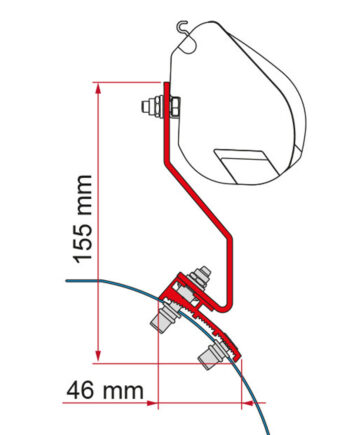 Monteringsbeslag Til F35pro Vw Caddy Maxi Lift Roof  98655z109