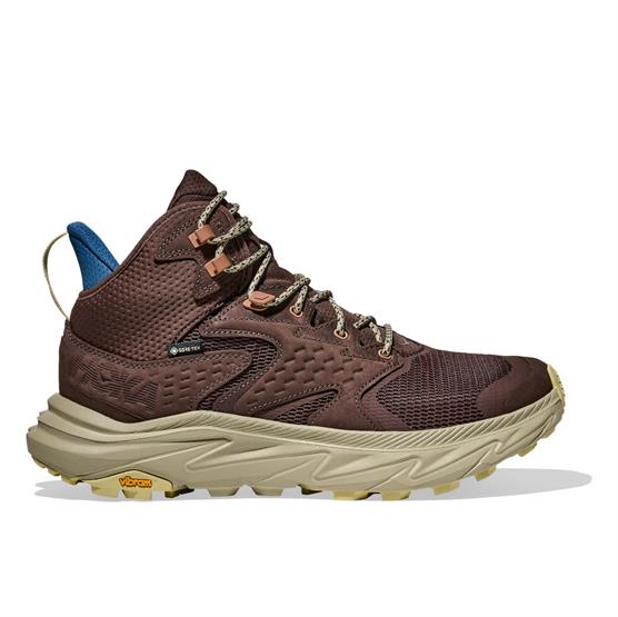 Hoka Mens Anacapa   Mid Gtx  Walnut   Oyster Mushroom