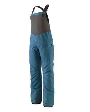 Patagonia Womens Snowdrifter Bibs  Wavy Blue